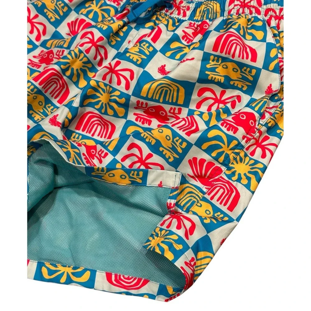 Nike Woven Flow Mesh Lined Mid Thigh Teal‎ Laser Blue Shorts Trunks Size XL